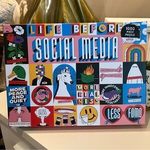 Galison Life Before Social Media 1000 Piece Jigsaw Puzzle